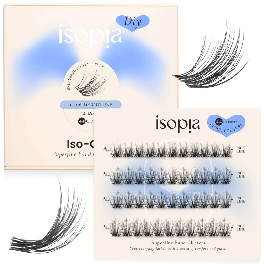 Natural Wispy Cluster Lashes | Isopia CLOUD COUTURE Lashes