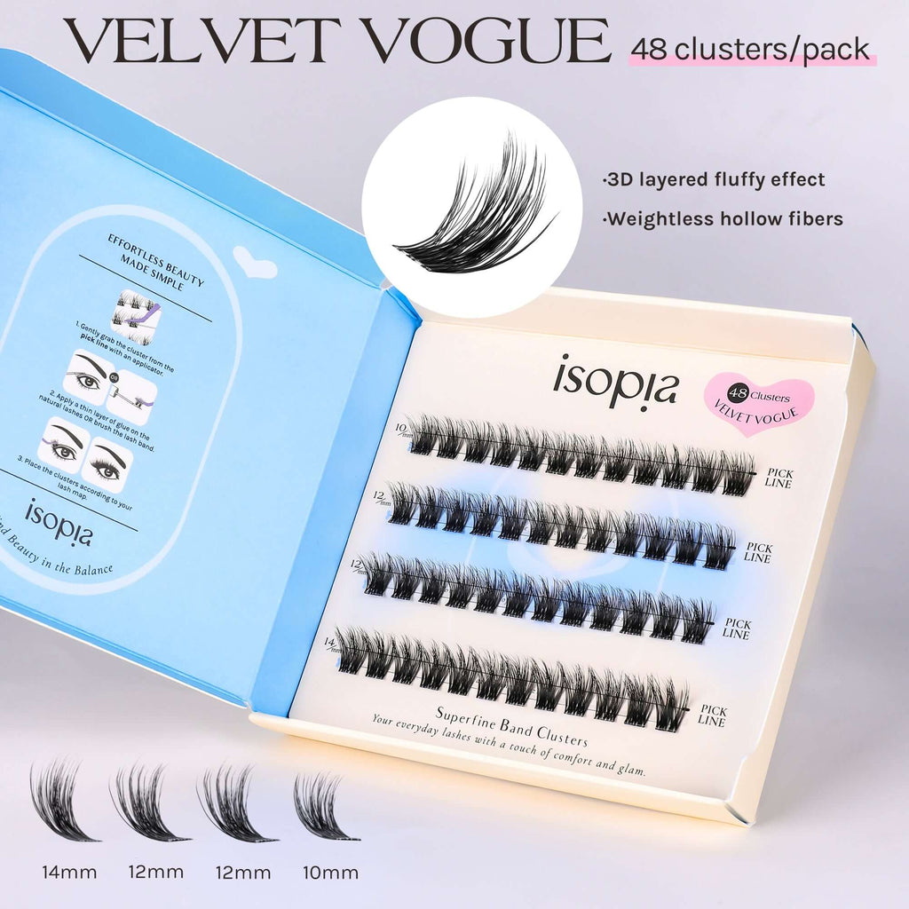 ISO-CHIC DIY Cluster Lashes Set | Lashes & Glue