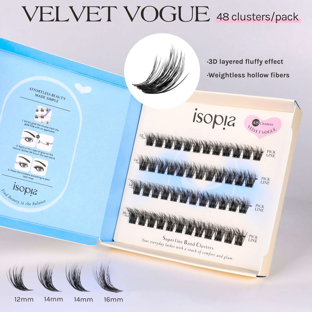 ISO-CHIC DIY Cluster Lashes Set | Lashes & Glue