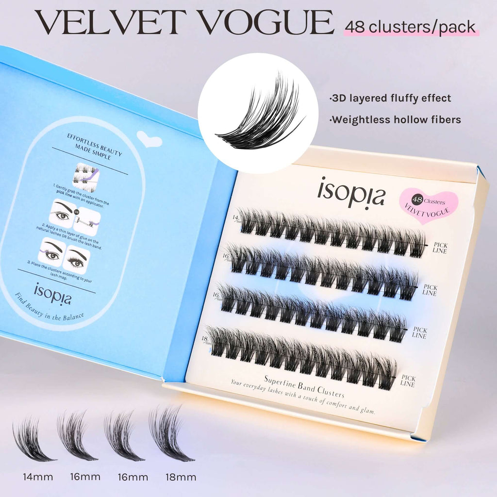 ISO-CHIC DIY Cluster Lashes Set | Lashes & Glue