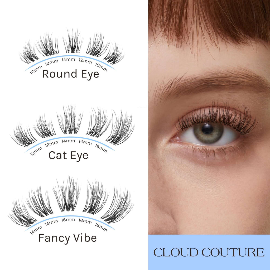 ISO-CHIC DIY Cluster Lashes | Natural Cat Eye Eyelash Extensions