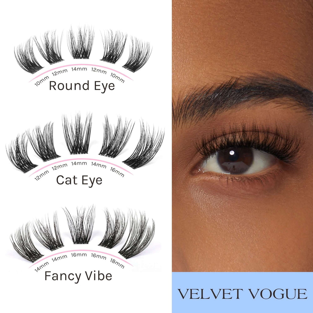 VELVET VOGUE | Different Style Kinds Of Eyelash Extensions