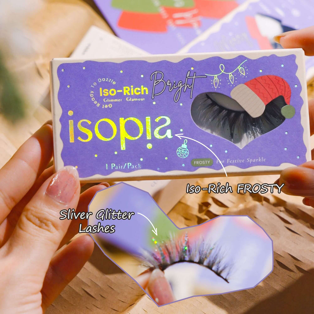 Isopia Beauty-Iso-Rich FROSTY Holiday Glitter Lashes - Limited Edition