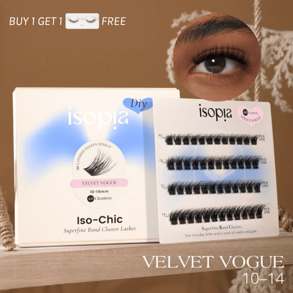 Fancy Volume Cluster Lashes | Isopia VELVET VOGUE Lashes