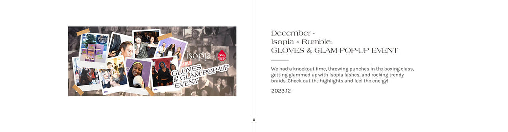 Isopia × Rumble: GLOVES & GLAM POP-UP EVENT