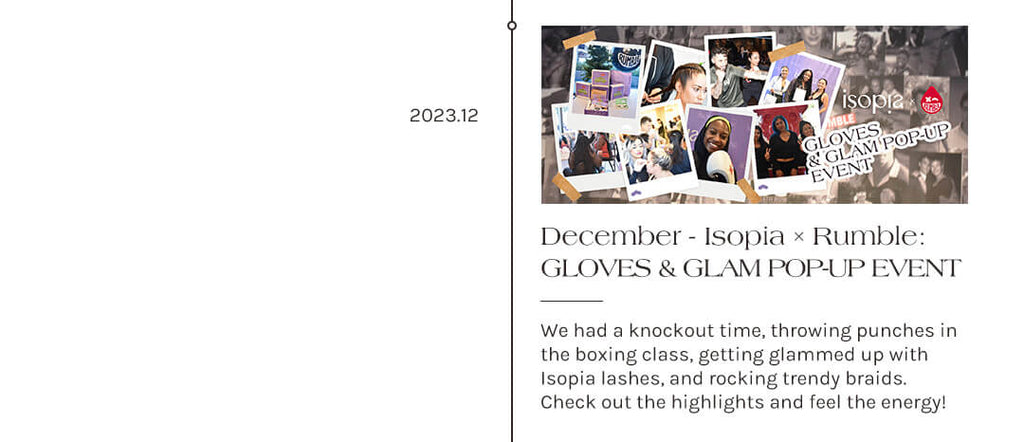 Isopia × Rumble: GLOVES & GLAM POP-UP EVENT