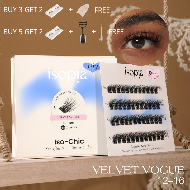 Iso-Chic DIY Cluster Lashes VELVET VOGUE 12-16mm