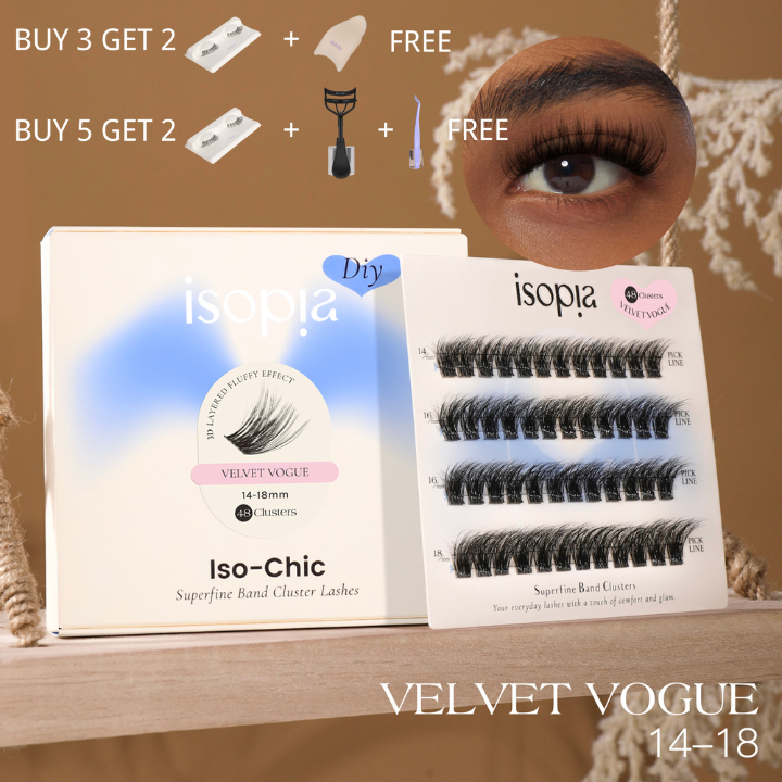 Iso-Chic DIY Cluster Lashes VELVET VOGUE 14-18mm