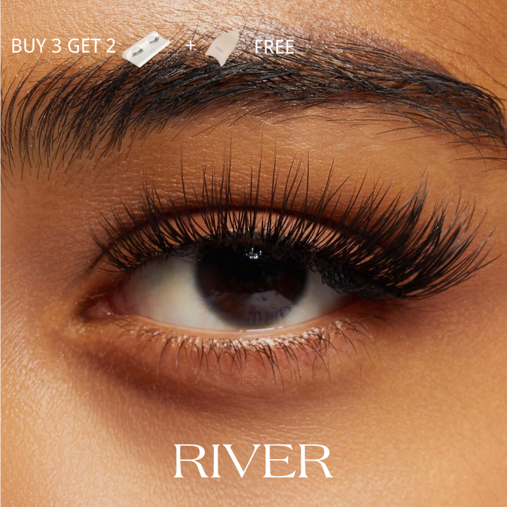 Iso-Tender Cat Eye Lashes RIVER - Split-tips Feathery Fibers