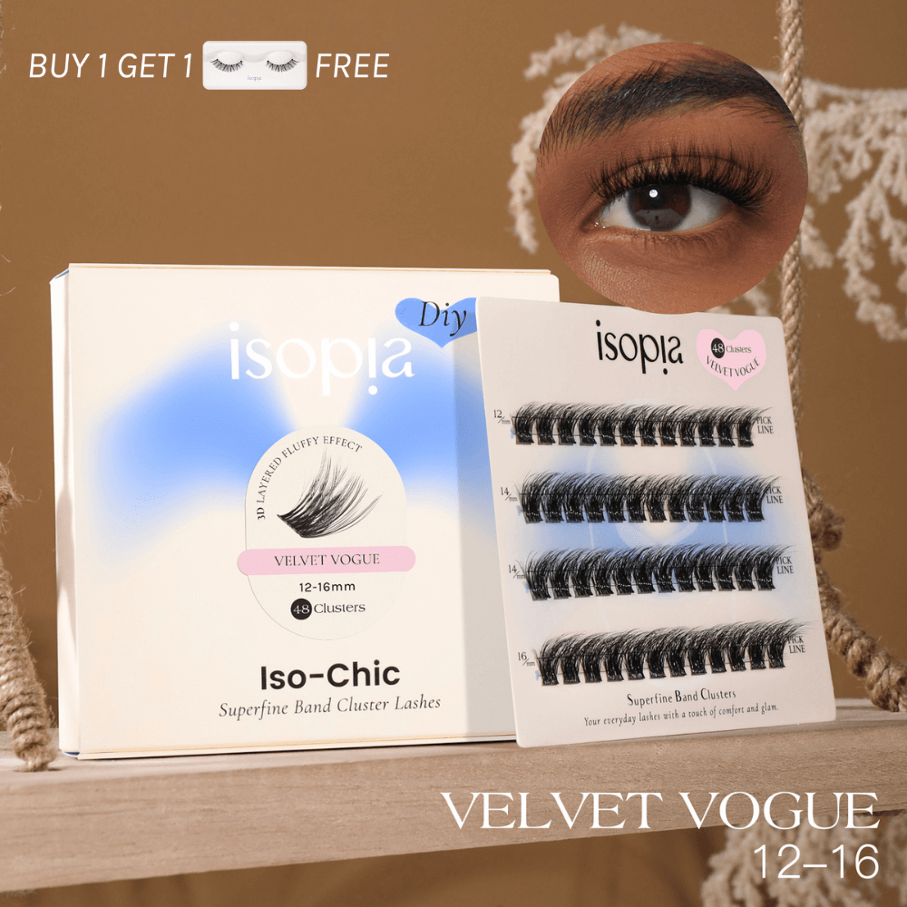 Fancy Volume Cluster Lashes | Isopia VELVET VOGUE Lashes