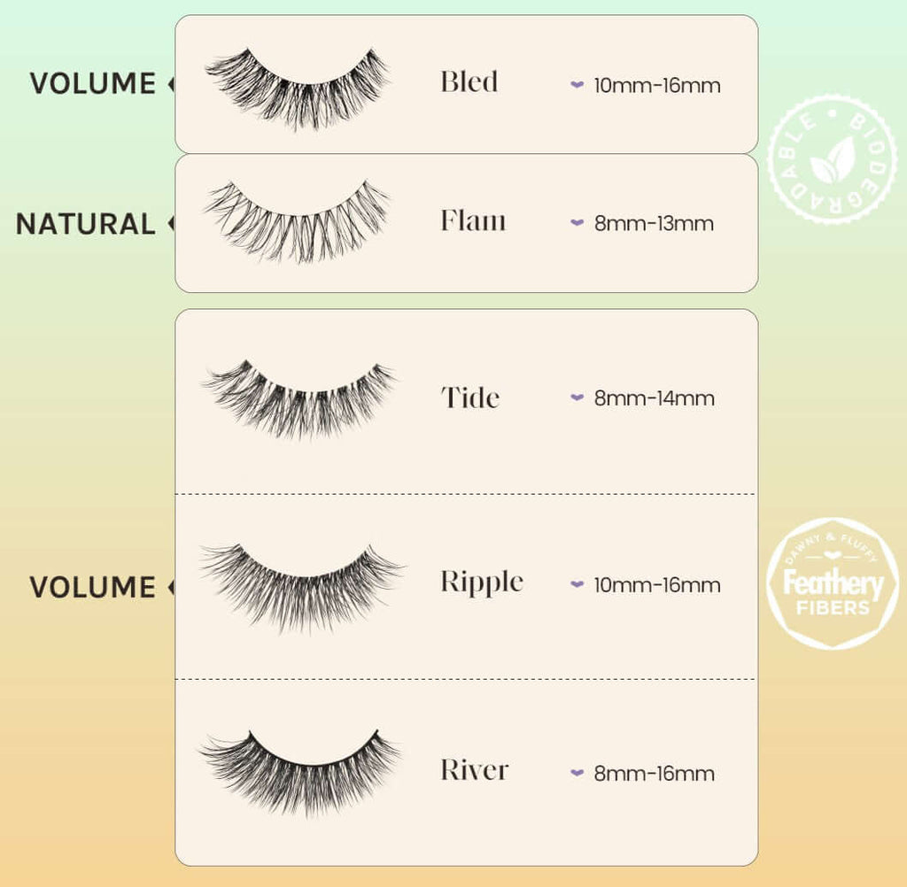 Iso-Friendly Wispy Lashes BLED - 100% Biodegradable